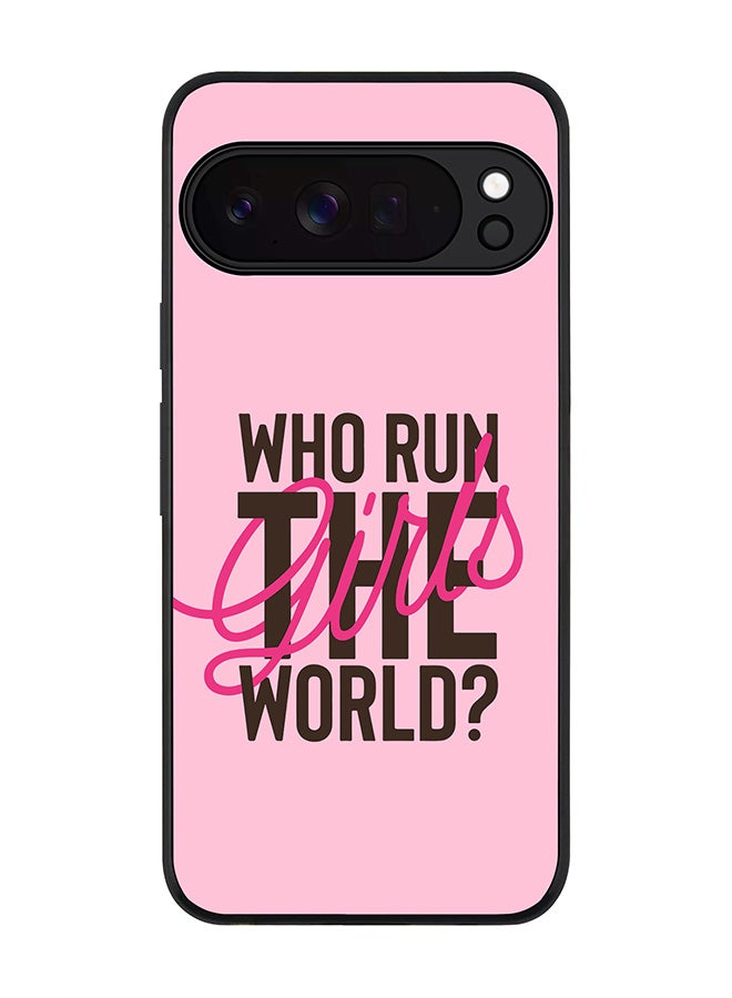 For Google Pixel 10 Pro Case,Slim fit Camera Protection, Shockproof Thin Phone cover  - Who run the world?